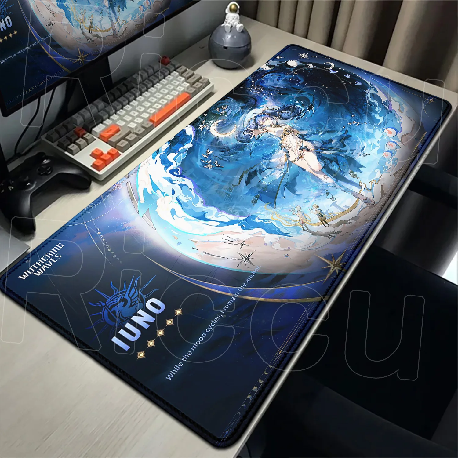 

Large Size Kawaii Girl Mouse Pad Luno Mousepad XXL Wuthering Waves Many People Like Anime Keyboard Pad Gaming Laptop PC Desk Mat