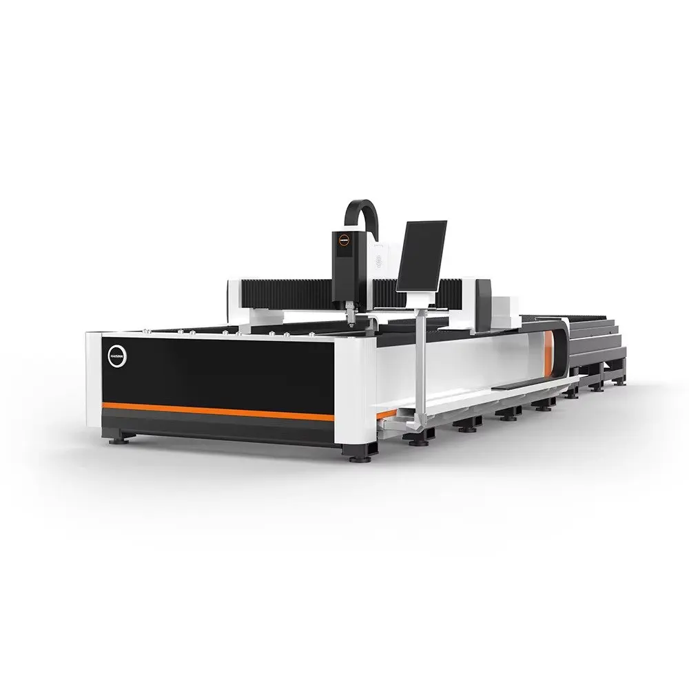 New 3000W High-Speed Automatic Fiber Laser Cutting Machine with 3-Axis CNC Control and Single Plate Exchange Table for Metal