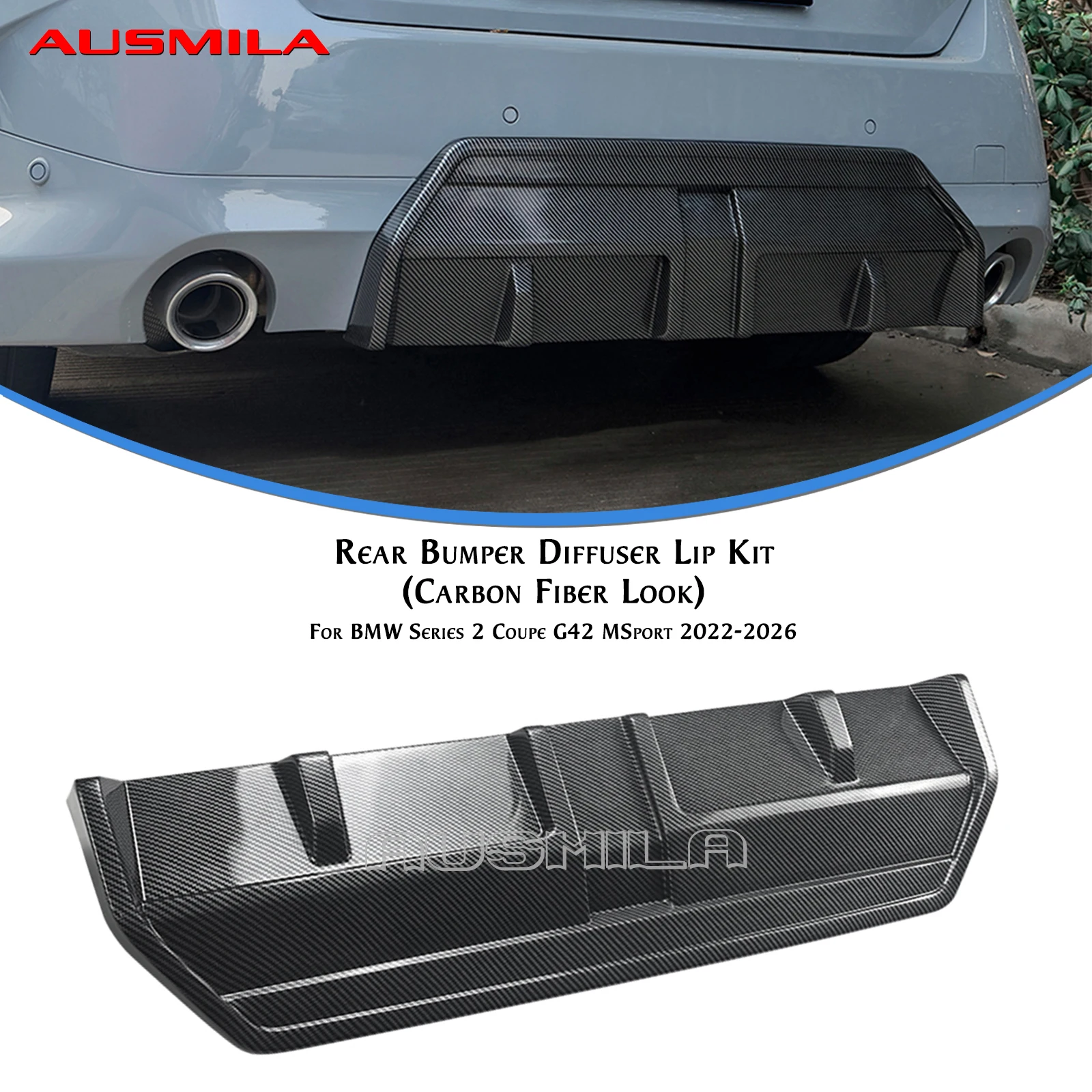 

Задний спойлер-сплиттер MP Style для BMW 2 серии Coupe G42 M Sport 2022-2026