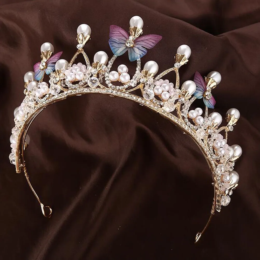 

Princess Birthday Crown Headband Headdress Girls Hair Accessories Toddler Metal Beautiful Bridal Crown Birthday Tiara Girl Tiara