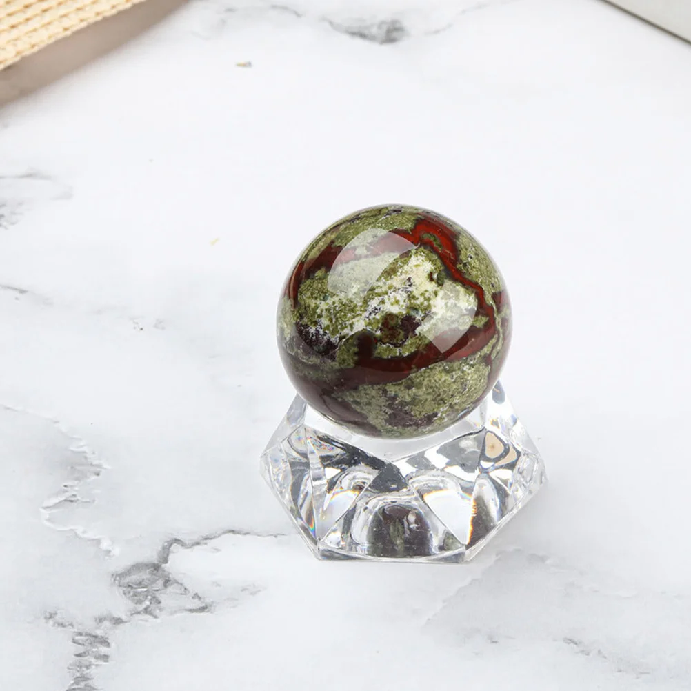 

Crystal Ball Stone Sphere Acrylic Stand Decorative Ornament Desktop Home Tabletop Decoration Art Craft Gift Crystal Sphere