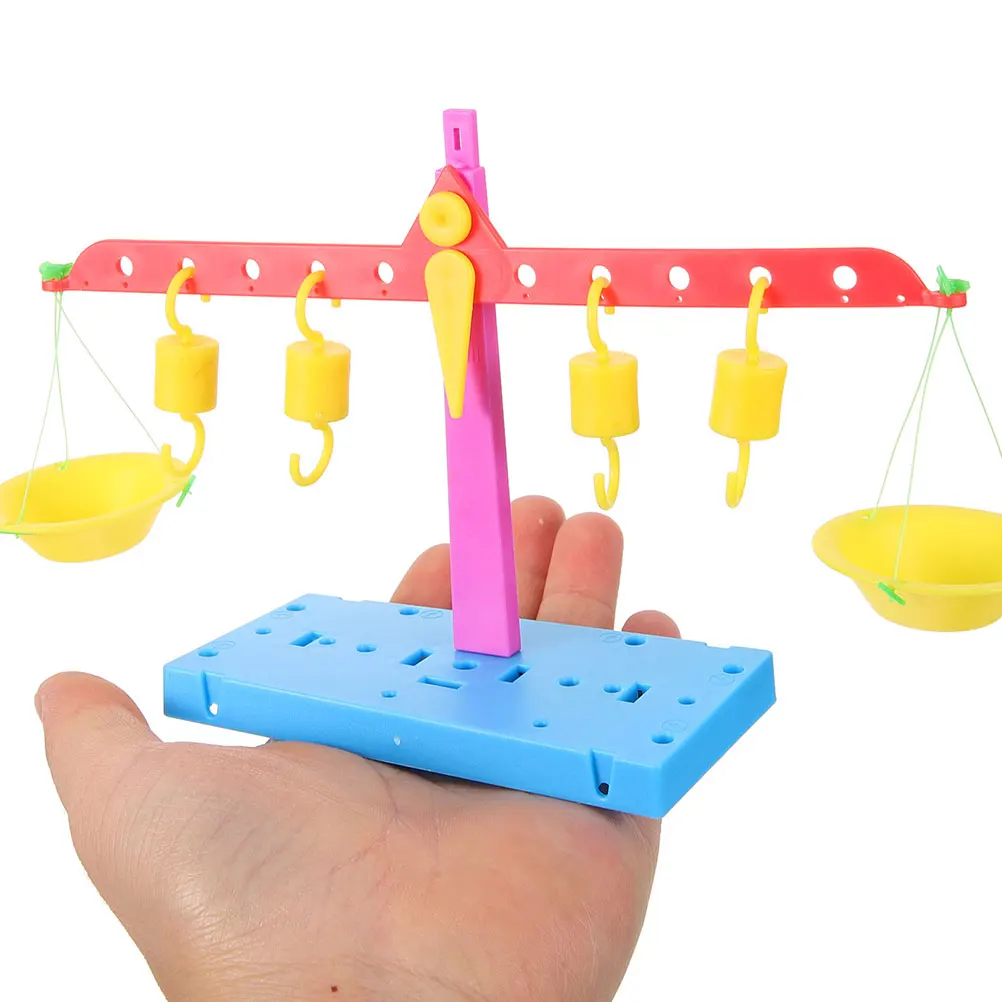 2 szt. Waga dźwigniowa do samodzielnego montażu, zestaw edukacyjny STEM, eksperyment naukowy, praktyczne narzędzie do nauki matematyki dla dzieci, do domu i szkoły
