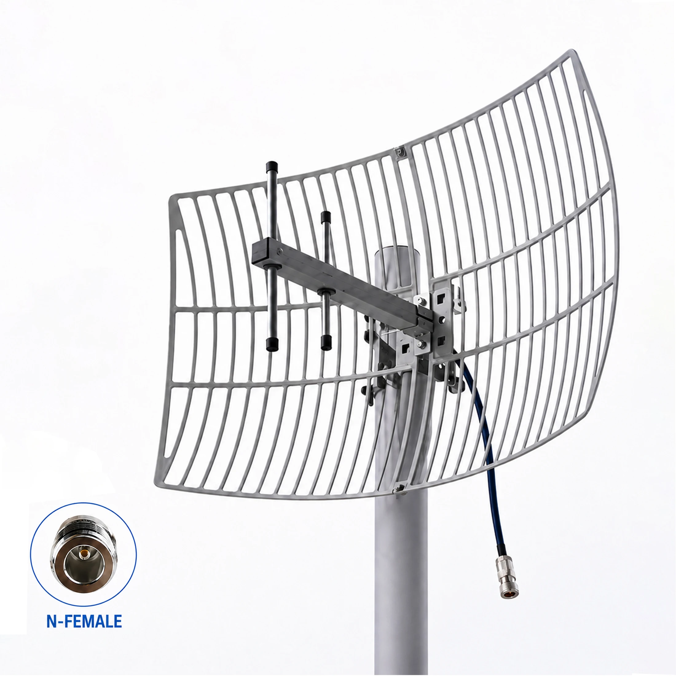 Outdoor 16dBi High Gain Cell Phone Signal Booster Powerful 806-960MHz Antenna for Lora IoT Lorawan Medical Remote Monitoring