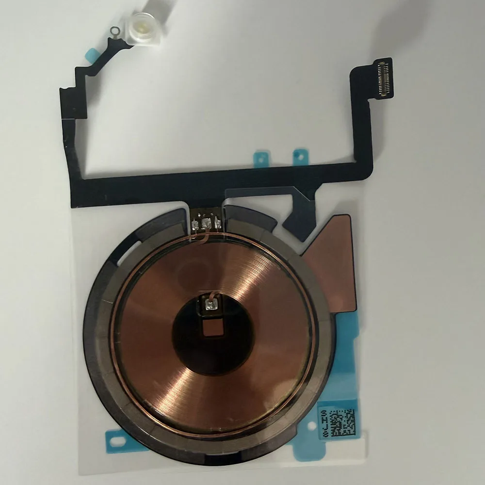 OEM Kabellose Ladespule NFC-Antenne Ersatzteil mit LED-Blitzlicht Flexkabel für iPhone 14 15 16 Plus Pro 17 Pro Max Ersatzteile