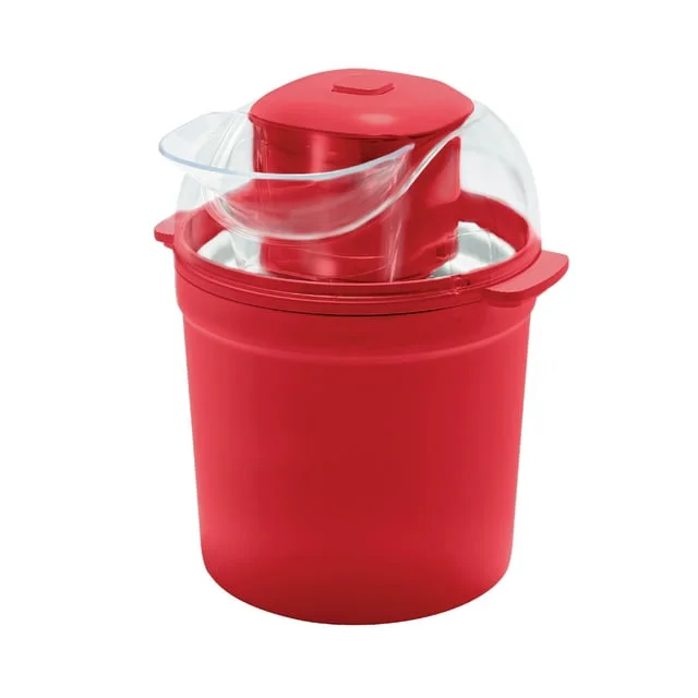 Healthy Ceramic Nonstick 1.5QT Express Ice Cream Maker, Red