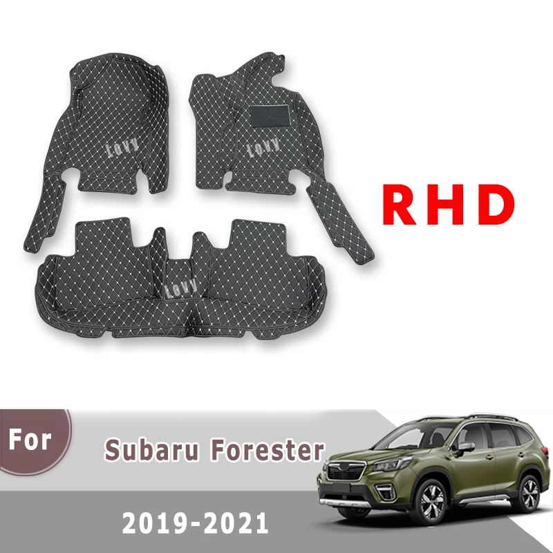 

RHD Carpets For Subaru Forester 2019 2020 2021 2022 2023 Car Floor Mats Auto Interior Parts Automobiles Custom Cover Foot Pad
