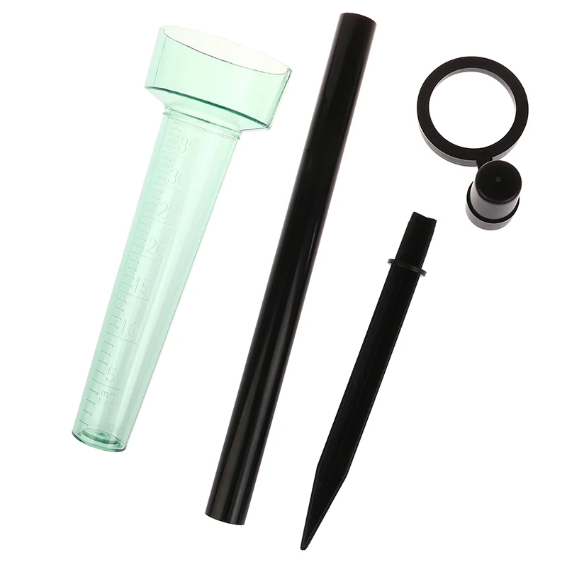 雨水屋外雨量計ゲージツール地面測定水収集庭ポータブルポリスチレン