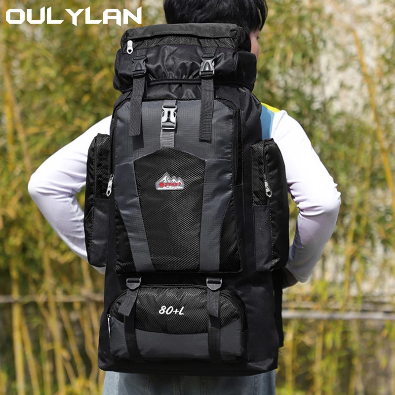 

Large Capacity Mountaineering Bag Men Women Comfortable Breathable Waterproof Tear Resistance Outdoor Casual Sport Backpack