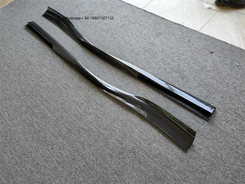 N STYLE DRY CARBON FIBER SIDE SKIRTS forFERRARI F8 2019-2021