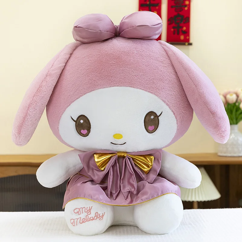 85cm Super Big Size Cute Kuromi My Melody Plush Animal Doll Anime Cartoon Stuffed Soft Plushies Children New Year Gift