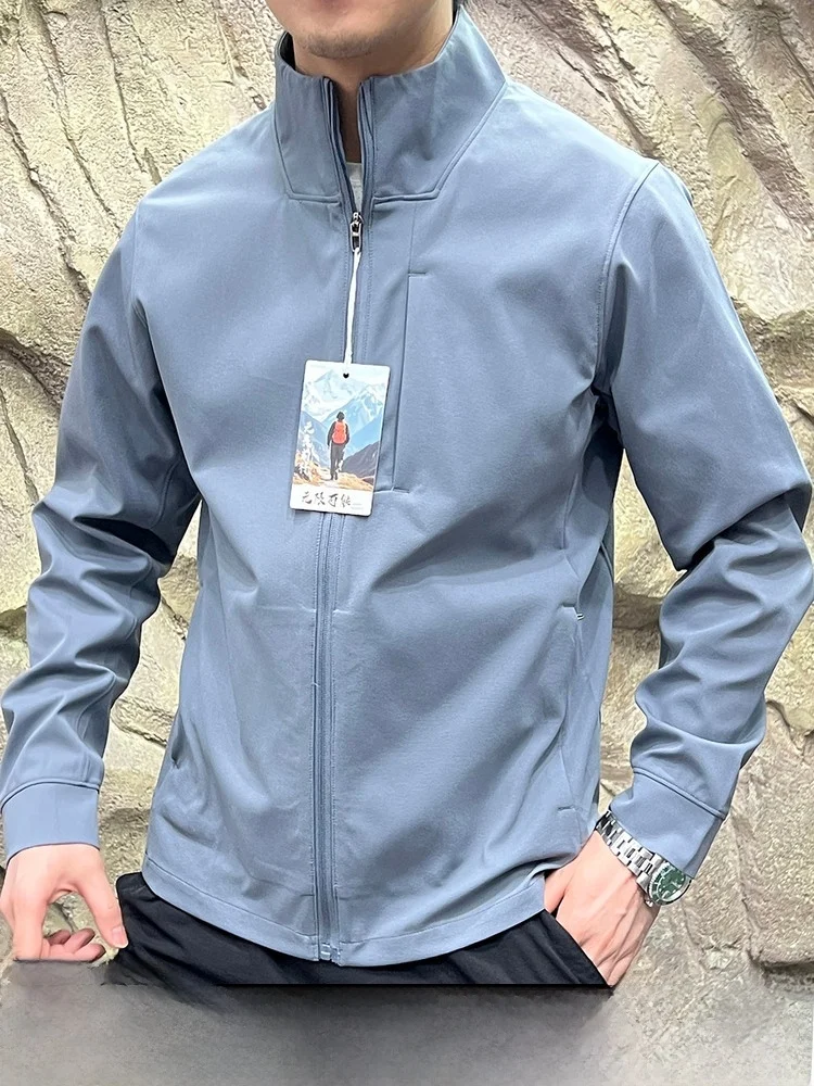 

L-Series ABC Повседневный спорт на открытом воздухе Мужская куртка с воротником-стойкой из полиэфирного волокна Подходит для 3D пошив Длинная молния све