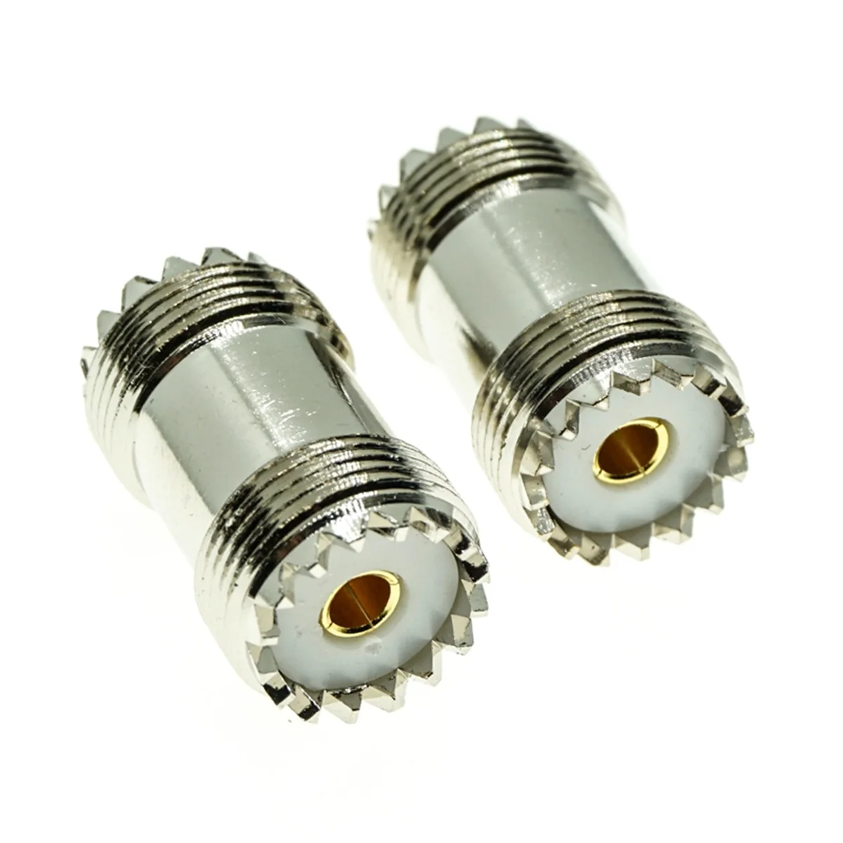 1pcs SL16 UHF SO239 Female To UHF Female Straight Connector UHF Female To UHF Female 2x Double Adapter for UHF PL259 Male