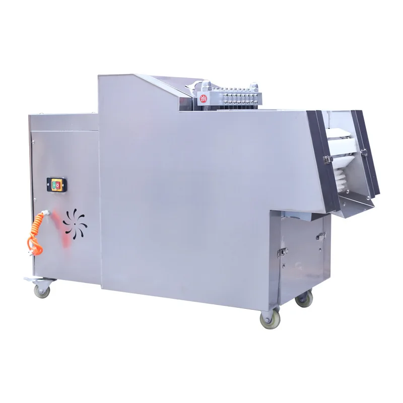 Máquina automática para cortar en cubitos de pollo, pato, ganso, ovejas y ternera, trotadores y costillas de cerdo congelados multifuncionales