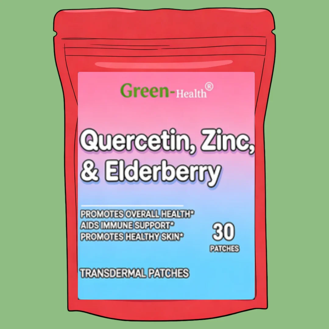 Quercetin Transdermal Patches Elderberry Zinc Immune Support For One Month Supply Health And Beauty Supplement 30 Patches