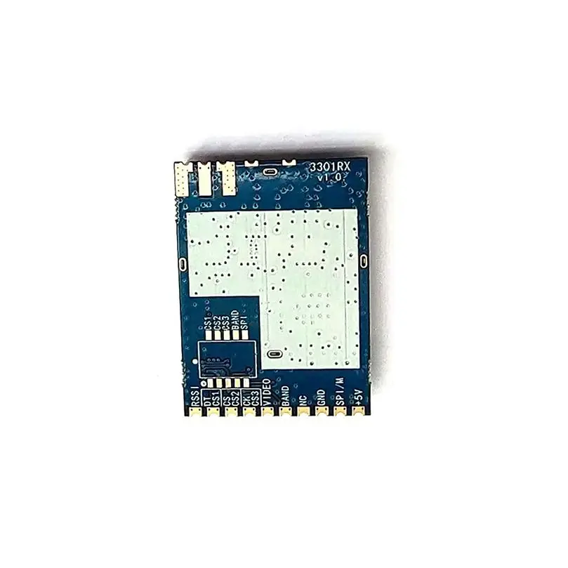 

JMT 3.3G FPV VRX Module 16 Channels Wireless FPV Audio Video Transmission Receiver Module -90dBm SPI Mode High Sensitivity