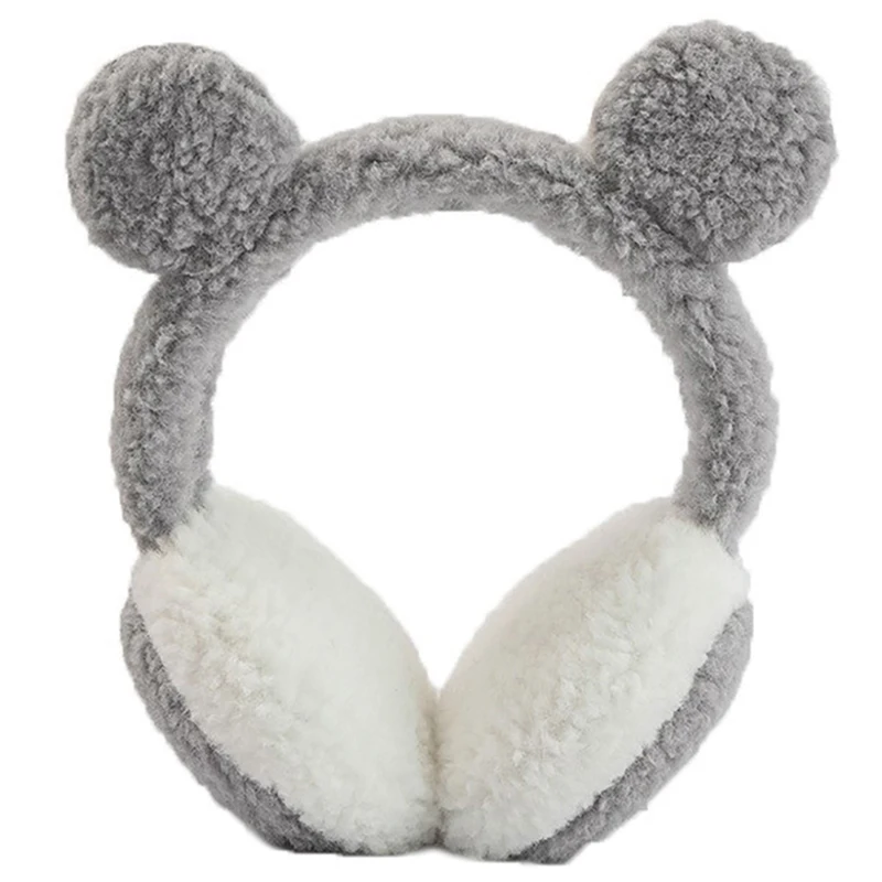 Cute Bear Ears Plush Earmuffs Children Cartoon Animals Winter WarmEar Warmers Women Men Faux Furry Earmuffs Headband Ear Cover