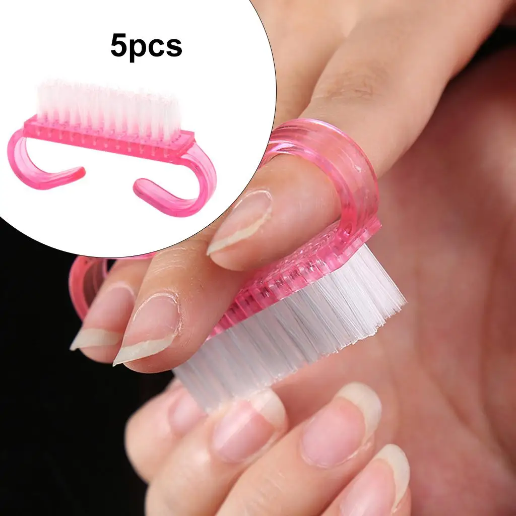 5 pezzi/set spazzola per unghie piedi per mani strumento per manicure per unghie a mano