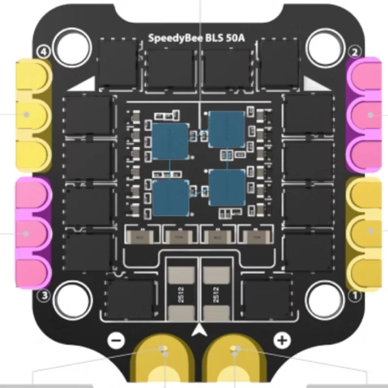 2024 SpeedyBee F405 V3 50A stack BLS 50A 4-in-1 Electric Adjustable 30.5 x 30.5 mm Mounting holes for FPV