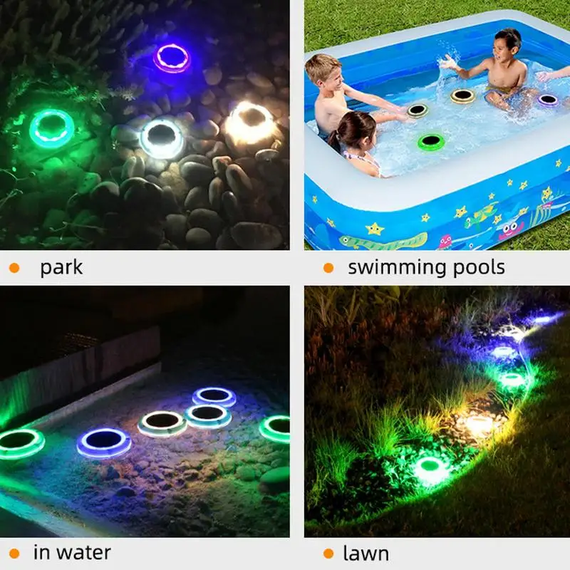 RGB 16 colori che cambiano la luce solare per piscina galleggiante lampada per piscina aggiornata luce decorativa a LED galleggiante per piscina da giardino