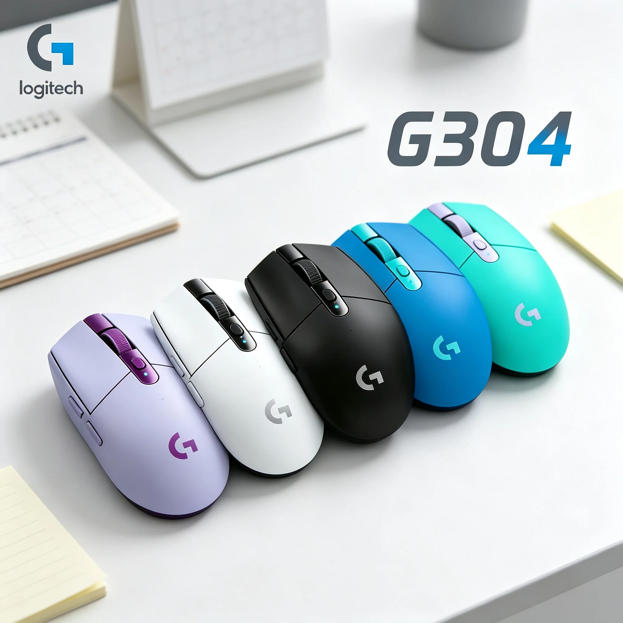 Logitech G304 Wireless Gaming Mouse Nano USB Receiver Included For Laptop Play PUBG CS2 Valorant Apex Legends