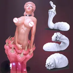 Resin Figure 1/24 Scale Engulfed Woman Assemble Miniatures Model Kit Unassembled Unpainted Diorama Toys