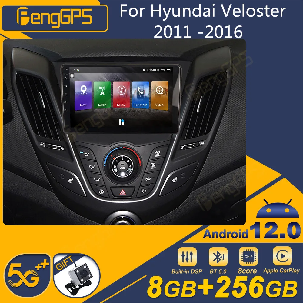 For Hyundai Veloster 2011-2016 Android Car Radio 2Din Stereo Receiver Autoradio Multimedia DVD Player GPS Navi Head Unit Screen