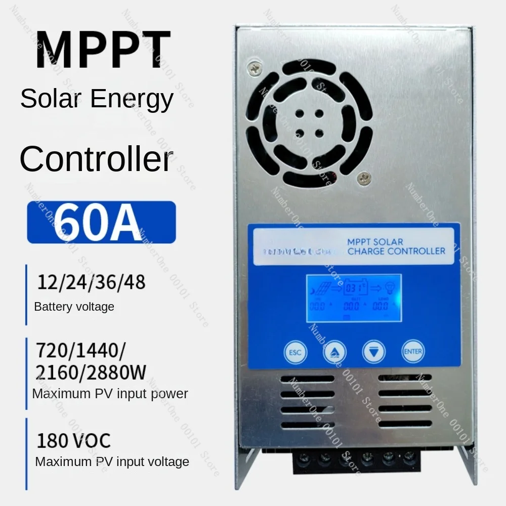 Solar Controller 60A 12v-48v Photovoltaic RV Home Energy Storage Control System