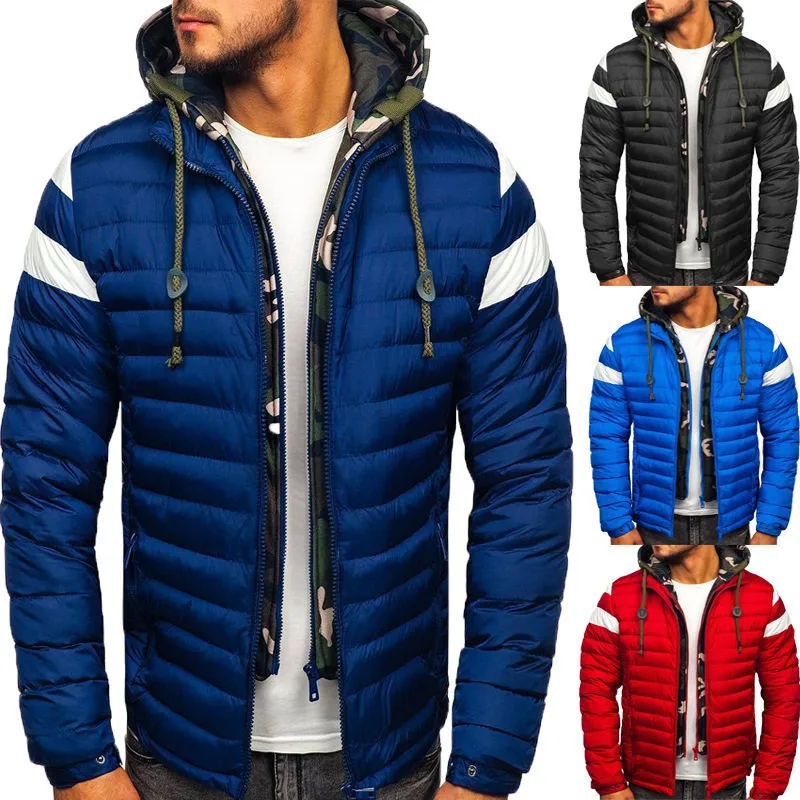 

Winter Men's Cotton Padded Jaet Youth Hooded Warm Faux Fur Material Special Wide Fit Outdoor Active Children's Long Coat