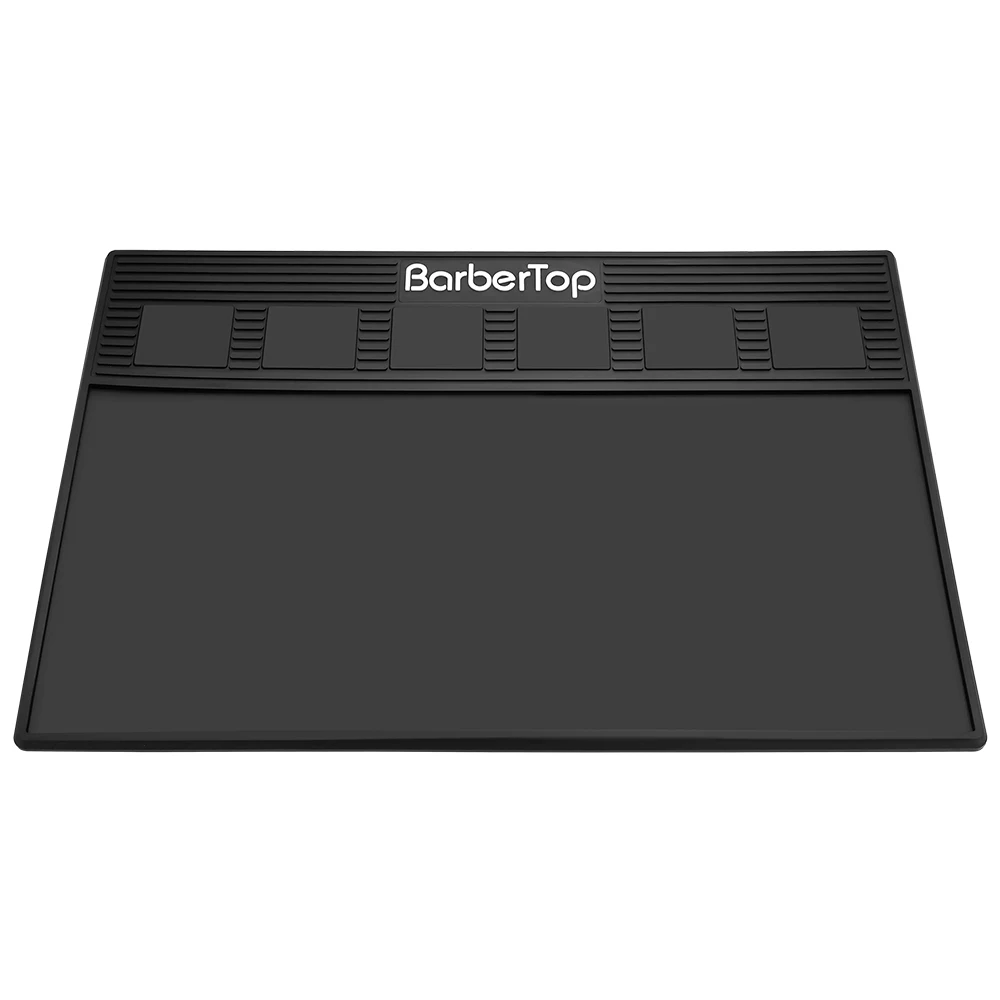 Hair Cutting Tool Storage Pad Hair Salon Anti Slip Waterproof Magnetic Silicone Pad Tray Storage Heat Insulation Working Pad