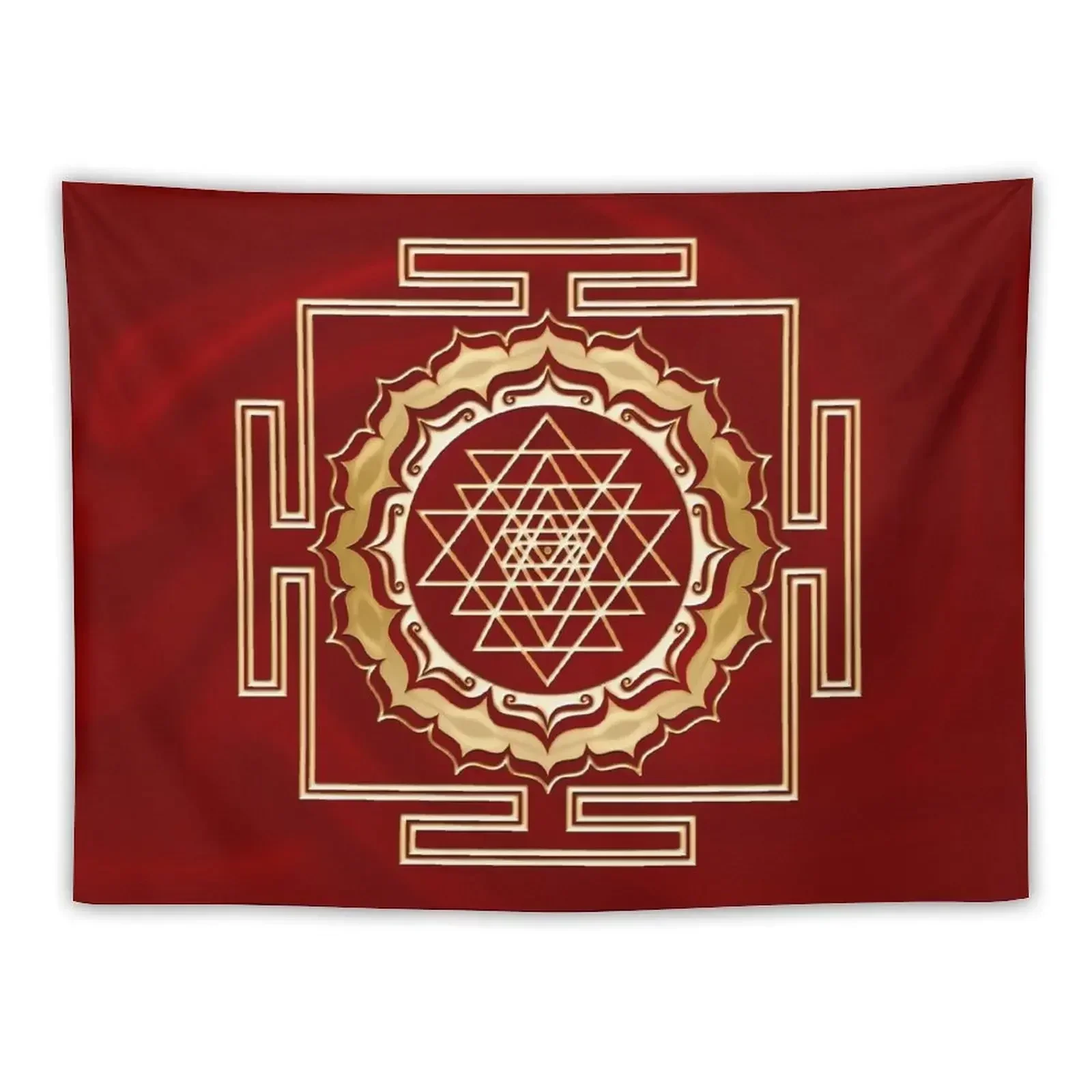 Shri Yantra - Cosmic Conductor of Energy, Sacred Geometry Tapestry Room Decorations Bedrooms Decorations Tapestry