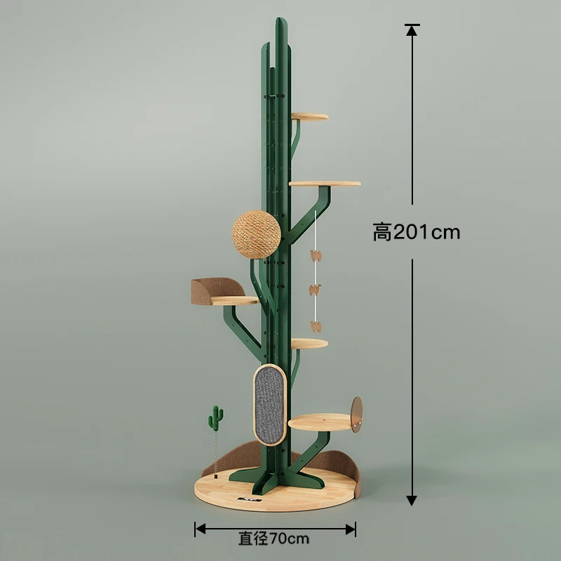 

Рамка для альпинизма С КАКТУСОМ, домашнее гнездо для кошек, интегрированное цельное дерево, минималистичный подъем для кошек