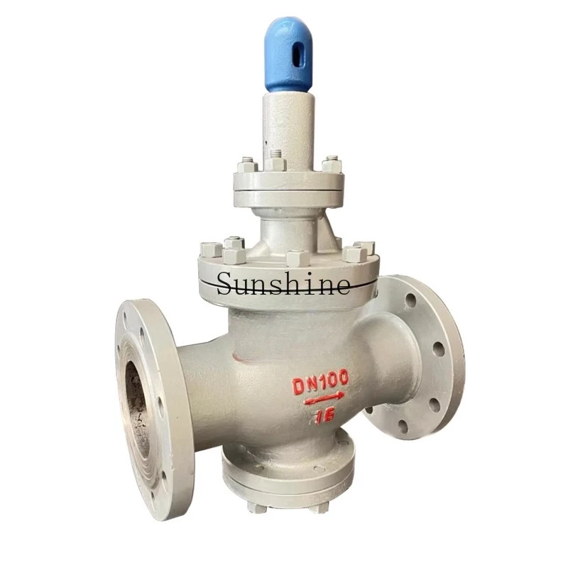 Y43H صمام تخفيض ضغط البخار 304 الفولاذ المقاوم للصدأ/الصلب المصبوب الطيار تعمل المكبس منظم DN50 100 150 #3