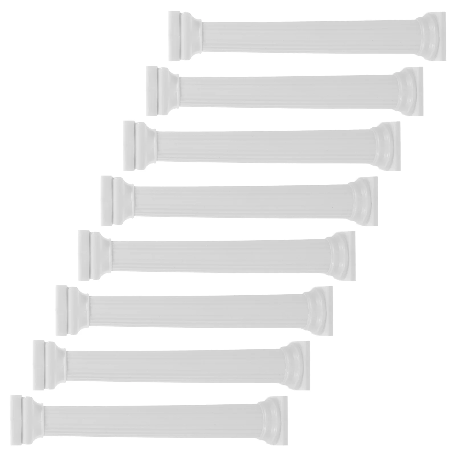 8 Pcs Cakes Roman Pillar Stand Supports Tier Display Rod Pillars for Stacking White Desert Table Baby