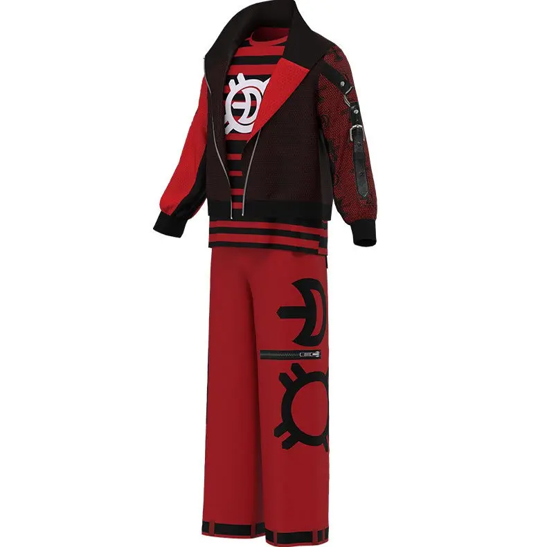 loween Costume da spettacolo teatrale Zombie High School 4 giochi di ruolo gotico punk retrò abbigliamento cosplay genitore-figlio