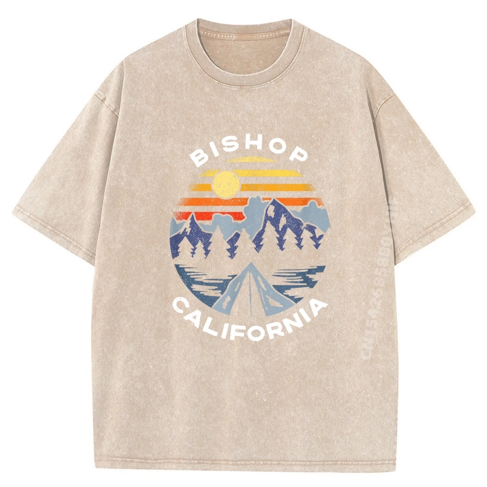 

Bishop CaliFornia Mountains Ca Кемпинг Топы Футболки Забавная стираная рубашка Футболки с 3d принтом Мужская одежда Повседневный стиль