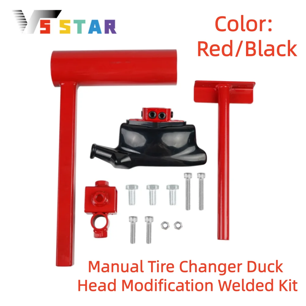 Universal Steel Manual Tire Changer Duck Head Modification Welded Kit Tire Changer Mounting and Dismounting Tool Red Black