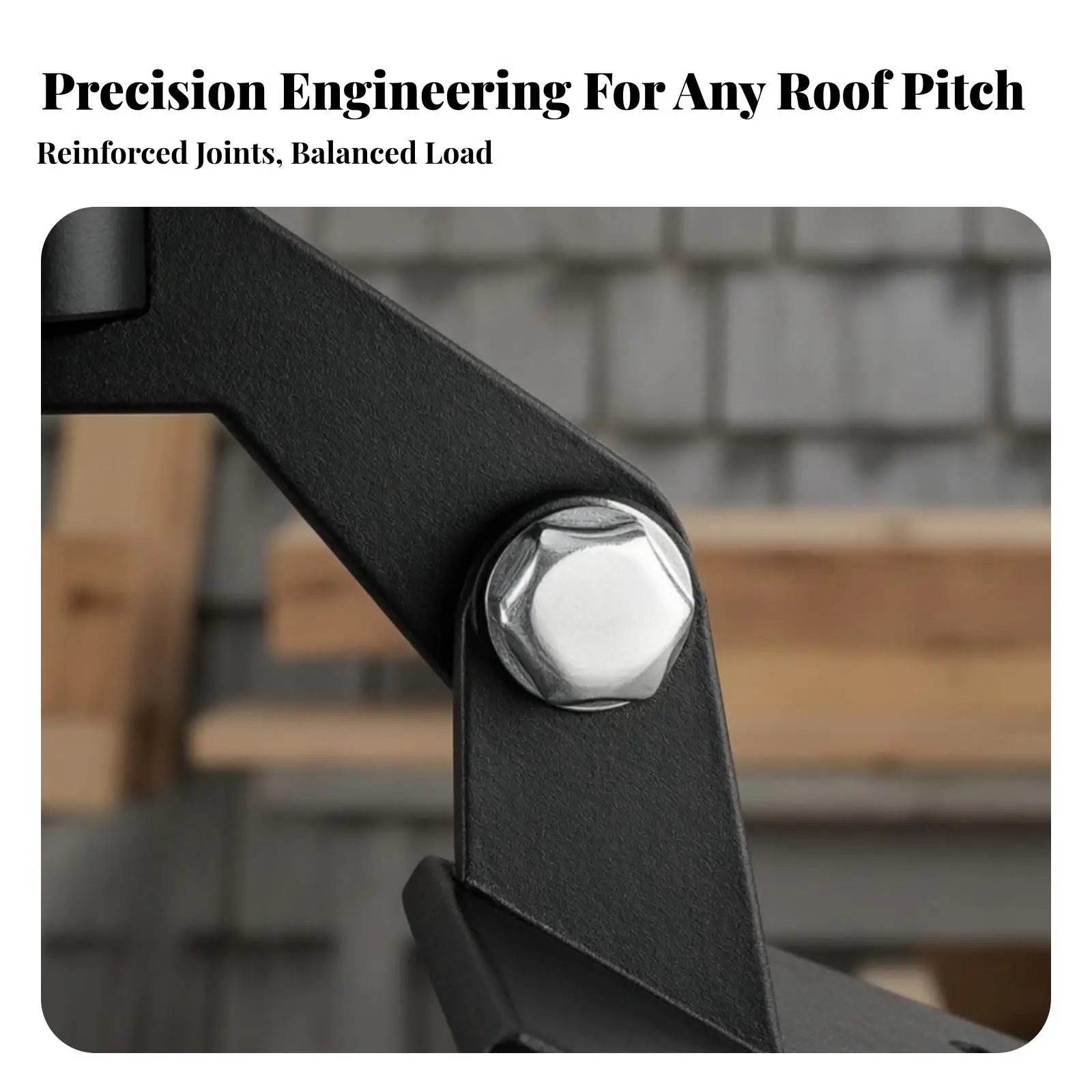Adjustable Steel Roof Mount Bracket for Flagpole Weathervane Antenna Support with 3 4 Inch Vertical Holder and Mounting Screws