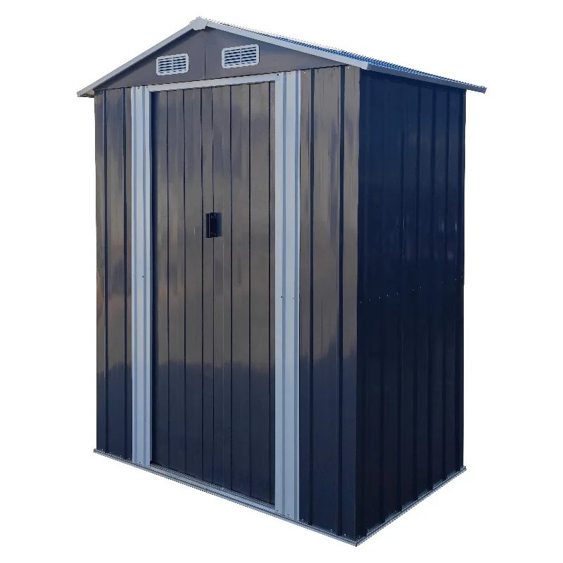 

Hot Sale High-quality Steel Garden Tool Room for Outdoor Tools Saving Customizable Sizes Double Sloped Roof Garden Shed