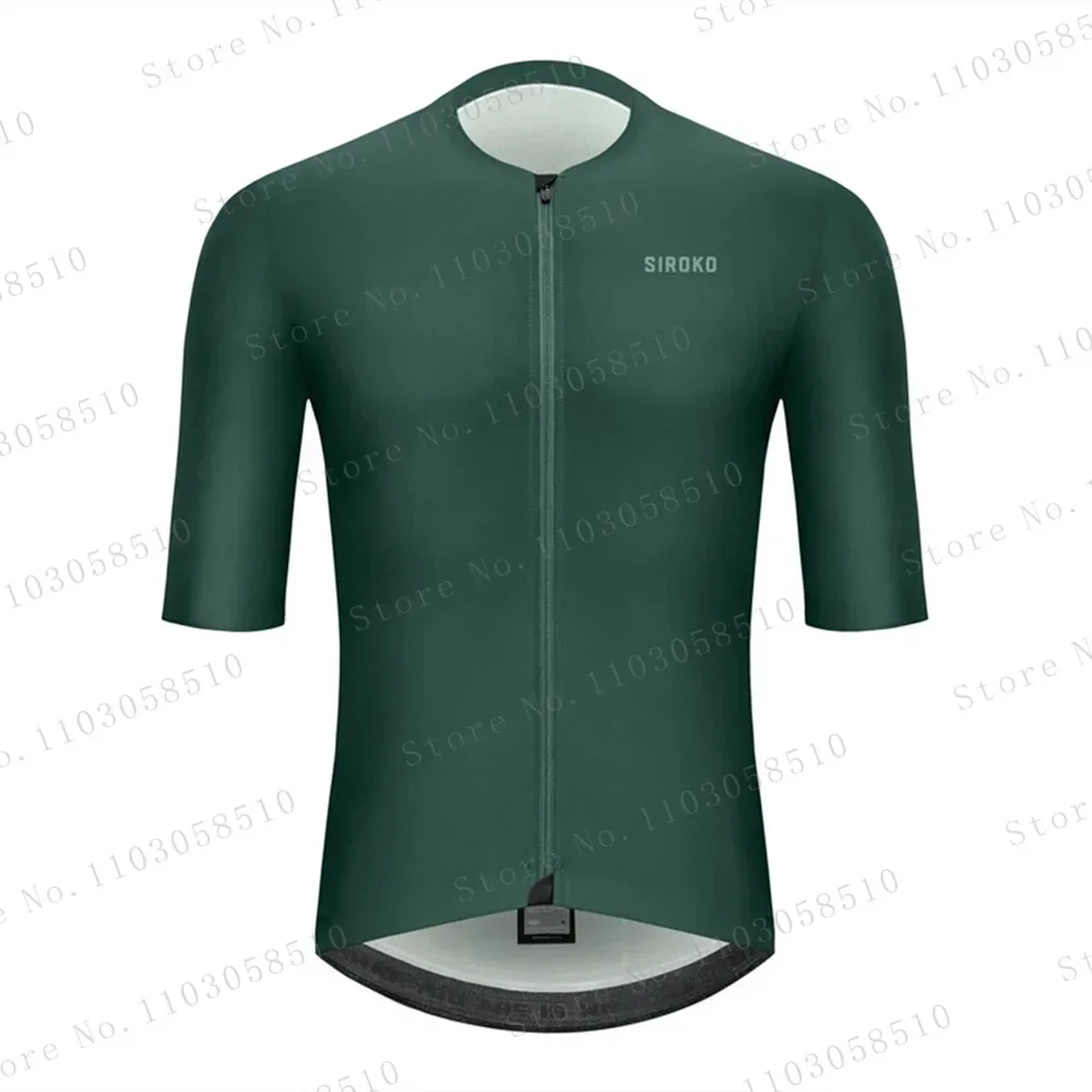 Maillot de Ciclismo Siroko Bx Srx Pro Squadra Estudio Hightech Gris 2023 para Hombre, Jersey de Ciclismo de Manga Corta para Equipo de Carreras
