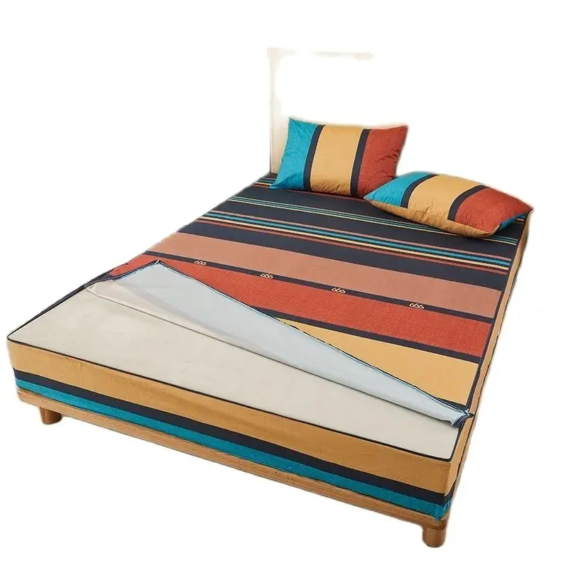 Six-Sided With Zipper Mattress Protector Cover Full Waterproof Sheets Dust Cover Queen/King /Twin/Full Customizable Bed Sheet - Image 3