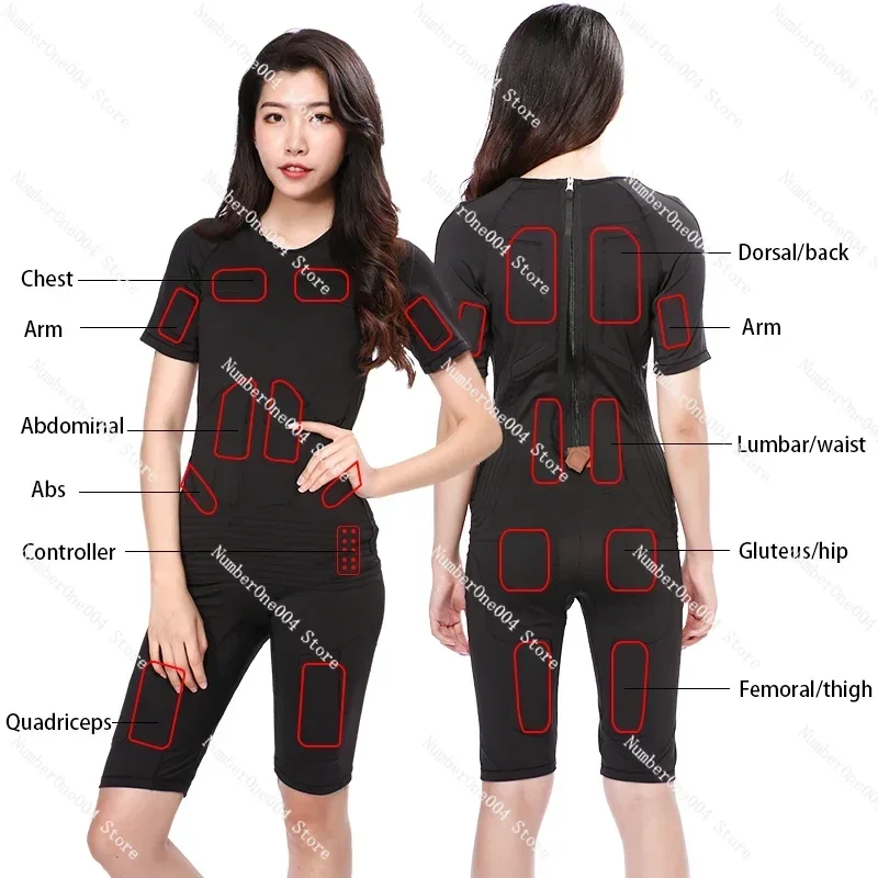 2023 New EMS Micro Current Pulse Wireless Intelligent Fitness Yoga Training Suit Fitness Suit Rehabilitation Unisex