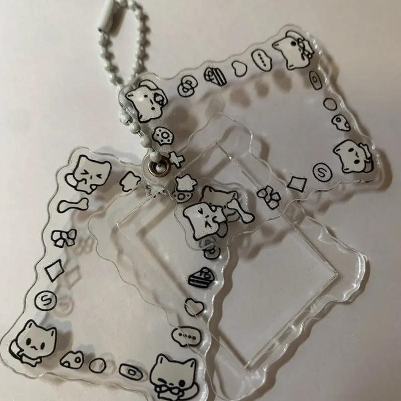 

Kawaii Hello Kitty Sanrio фоторамка милый маленький кот один дюйм для хранения фотографий аниме рюкзак кулон украшение девушка праздничный подарок