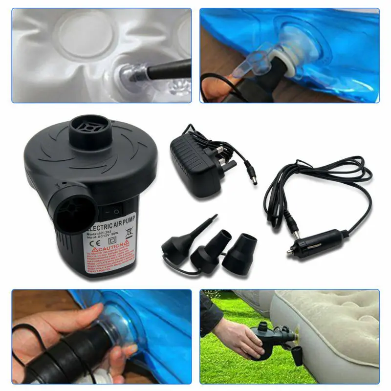 

Air Pump Electric Inflator Deflator Airbed Sofa Bed Mattress Pool high-volume For Car Home Household