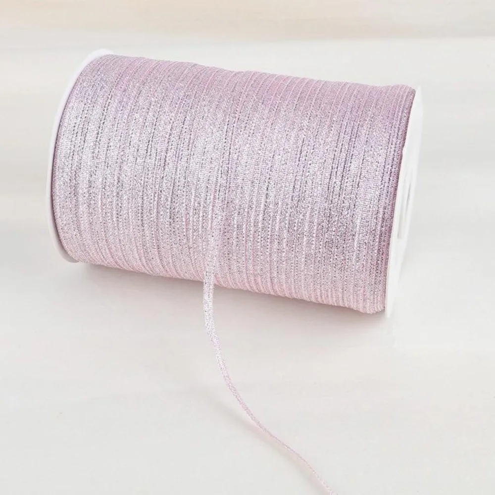 

3MM*18M Glitter Ribbon 20Yards Silk Satin Texture Gift Wrapping Ribbon Glitter Material DIY Craft Silk Satin Ribbon