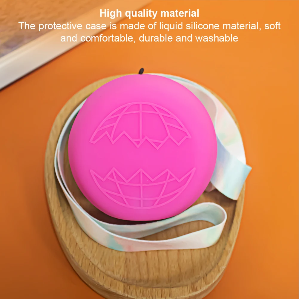 حافظة غطاء سيليكون مع غطاء حماية بحبل غطاء حماية من السيليكون غطاء جلدي ناعم لجهاز Punirunes Digital التفاعلي