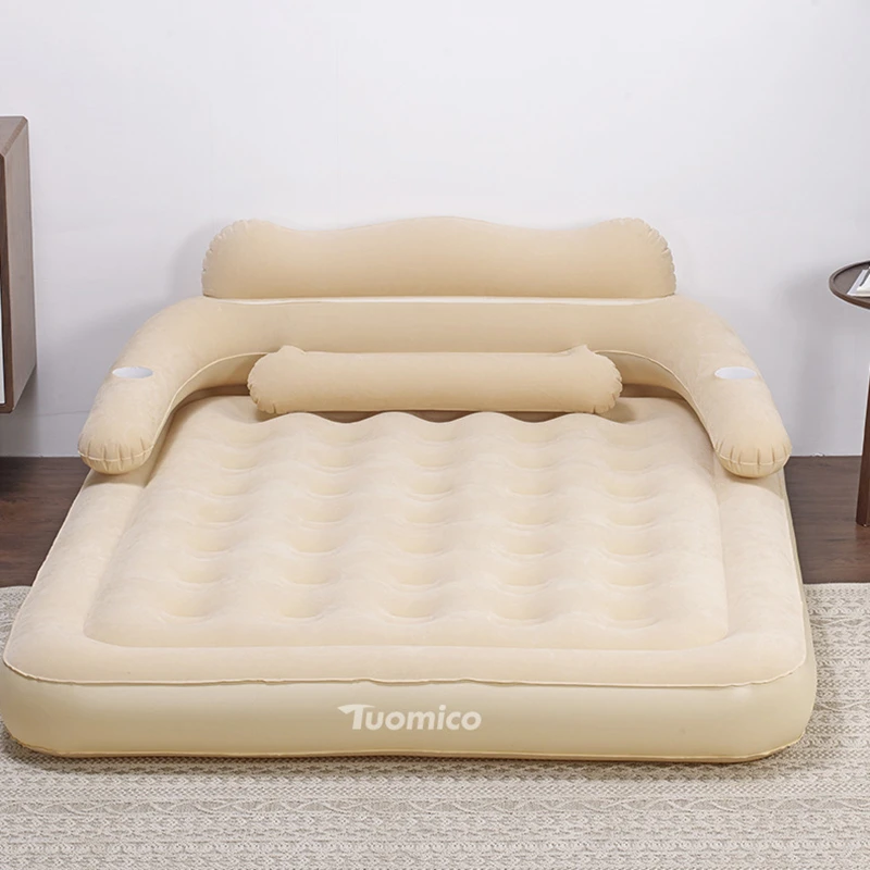 home outdoor portable inflatable beds Inflatable mattress with electric inflatable pump