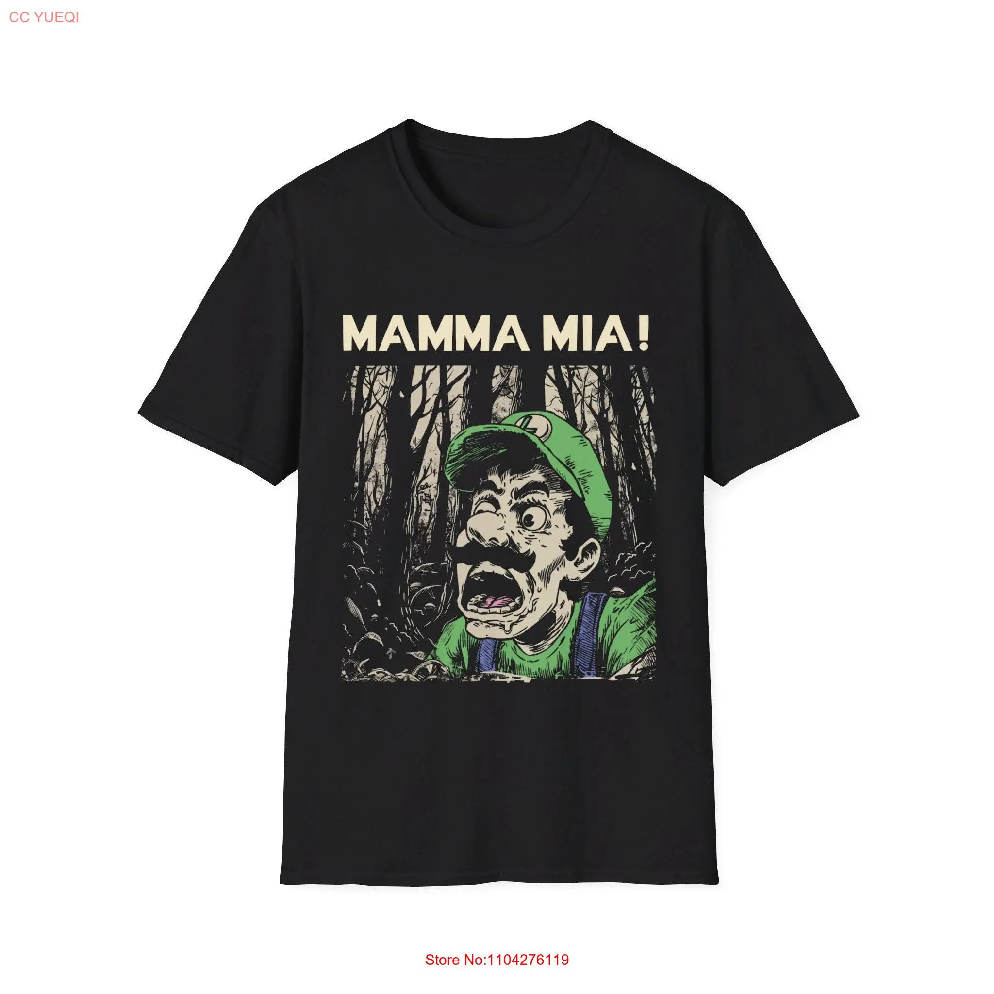 Funny Retro Plumber T Shirt Mamma Mia  long or short sleeves