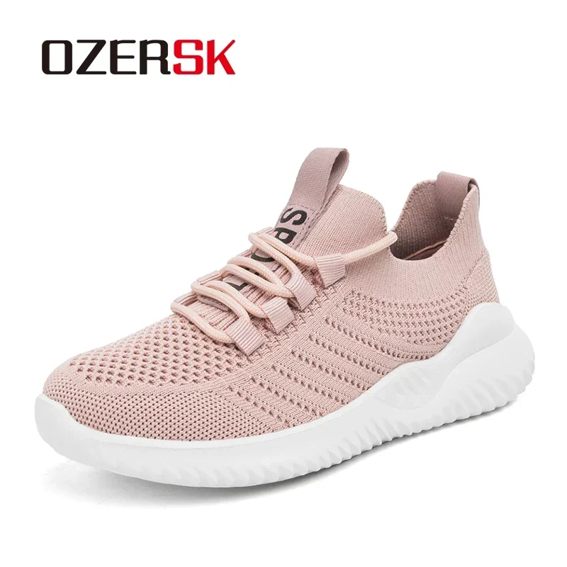 OZERSK Men Casual Shoes Ultralight Comfortable Walking Shoes Unisex Men Woman Sock Mouth Sneakers Plus Size 46