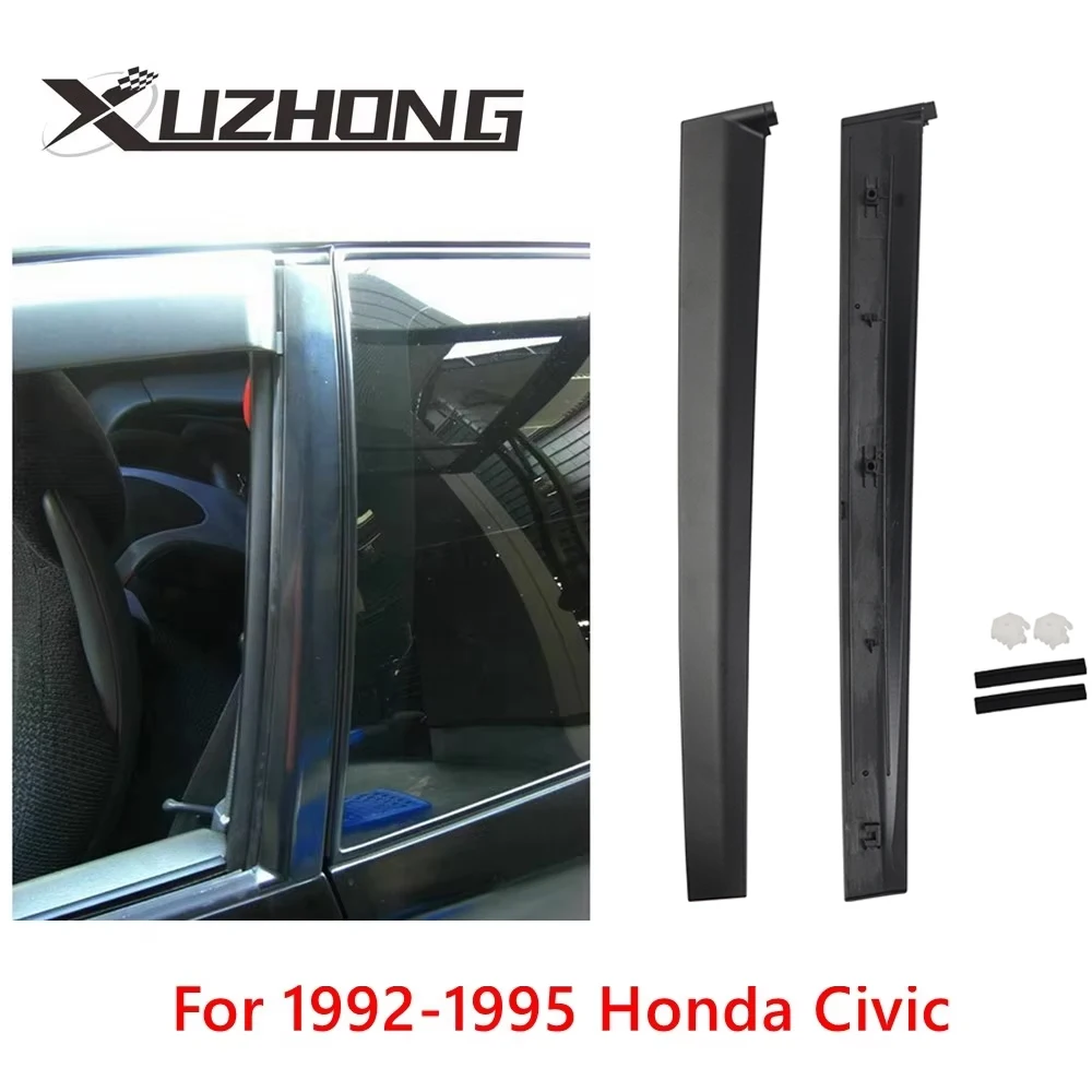 Windschutzscheibe A-Säule Zierleiste Links Rechts Für 1992-1995 Honda Civic 2Dr 3Dr 72430-SR3-003 Auto Tür Garnieren Trim säule Panel