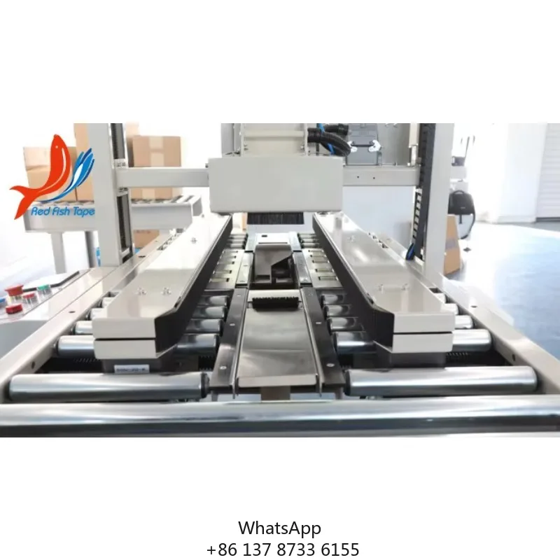 آلة ختم صندوق كرتوني شبه أوتوماتيكية لشريط الماء المنشط العلوي والسفلي